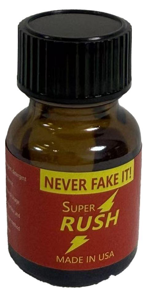 Super Rush Poppers - Red Label (10ml) bottle available at Dubai Love Toys