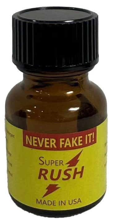 Super Rush Poppers - Yellow Label (10ml) bottle available at Dubai Love Toys
