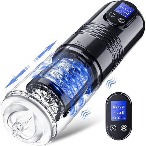 Thrusting masturbation cup with LCD screen in the UAE