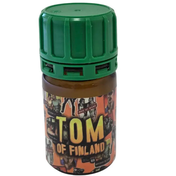 Tom of Finland Poppers - Orange Comic Label (40ml) bottle available at Dubai Love Toys