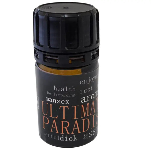 Ultimate Paradise Poppers - Black Cap (40ml) bottle available at Dubai Love Toys