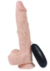 Victory Hero Vibrating Dildo 23cm - Flesh PVC 20 Frequency