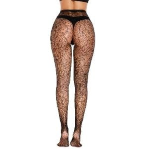 Cobweb Print Fishnet Pantyhose
