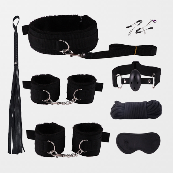 8-Piece BDSM Beginner Bondage Kit