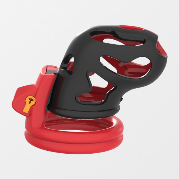 Kink Chastity Cage Lock Set – Soft Plastic with 4 Ring Sizes