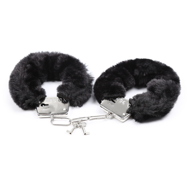 Premium Plush Fur-Covered Handcuffs & Ankle Cuffs