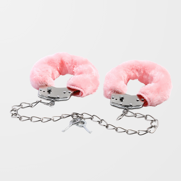Premium Plush Fur-Covered Handcuffs & Ankle Cuffs