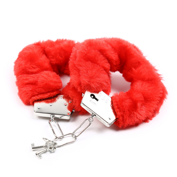 Premium Plush Fur-Covered Handcuffs & Ankle Cuffs