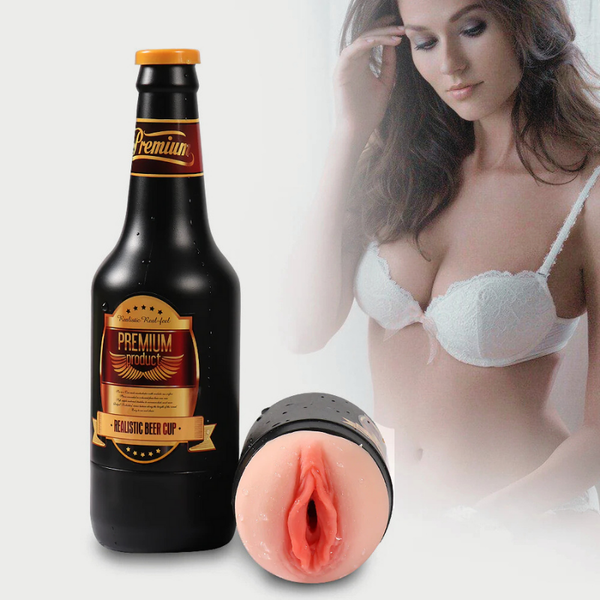 Premium Realistic Beer Cup Masturbator