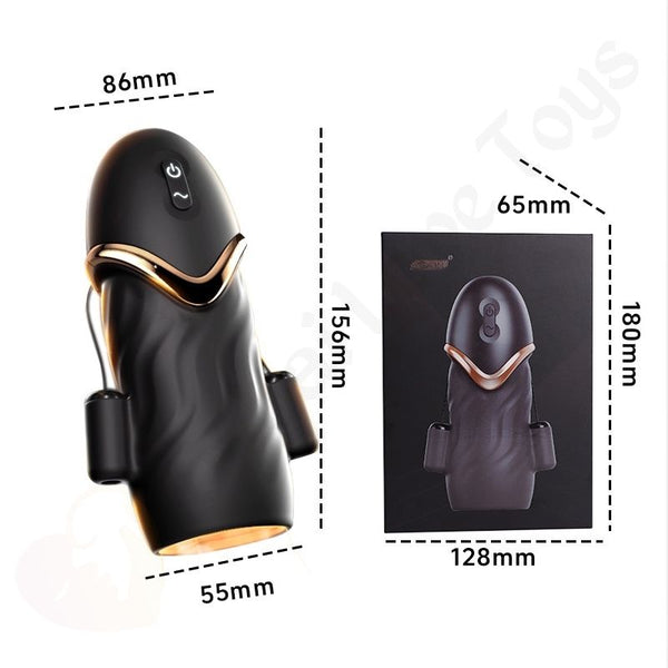 Rechargeable 3-Egg Vibrating Male Masturbator & Penis Trainer