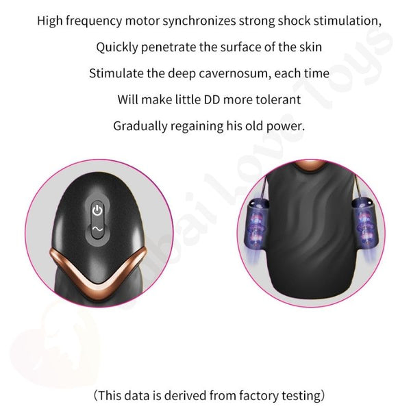 Rechargeable 3-Egg Vibrating Male Masturbator & Penis Trainer