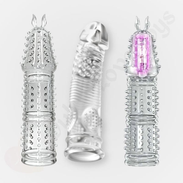 Reusable TPE Condom Penis Sleeve