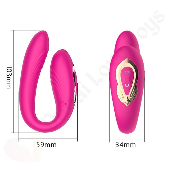U-Shaped Wearable Couples Vibrator for G-Spot & Clitoris Stimulation