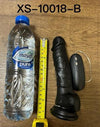 Adonis Vibrating Dildo 17cm - Black PVC 20 Frequency