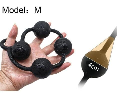 Silicone anal beads plug set sizes S M L Dubai