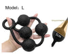 Graduated anal beads plug silicone UAE