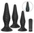 Anal plug kit 3 sizes with bullet vibrator in the UAE
