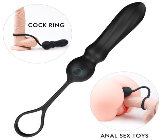 Anal vibrator with cock ring 9 modes in Dubai