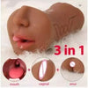 3-in-1 Masturbator - Brown