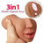 3-in-1 TPE Masturbator - Brown