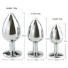 Jeweled Metal Anal Plug Set - S/M/L