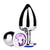 Jeweled Metal Anal Plug - Small