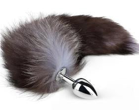 Fox Tail Metal Anal Plug - Small
