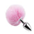 Pom-Pom Fur Tail Metal Anal Plug - Medium