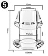 Transparent Hollow Anal Plug - XXL