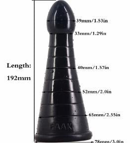 Flame Tower Shape Anal Plug