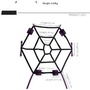 Spider-Web Bed Bondage Restraint