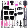 21-Piece BDSM Beginner Set with AV Vibrator