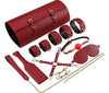 Leather BDSM Bundle Full Set - Red
