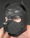 Neoprene Puppy Play Hood - Black