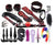 20-Piece BDSM Beginner's Bondage Set - Red & Leopard Print