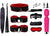 14-Piece BDSM Beginner's Bondage Set with Vibrator - Red