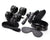 13-Piece Bondage Restraint Full Set with Hogtie, Whip & Nipple Clamps
