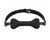 PVC Bone Ball Gag - Black