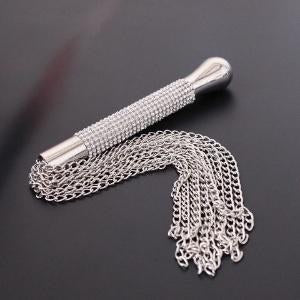 Stainless Steel Chain Whip with Diamond Handle
