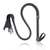 Leather Tassel Tuning Whip - Black & Red, 85cm