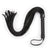 Leather Tassel Tuning Whip - Black & Red, 125cm
