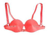 Adjustable Sexy PU Bra - Red