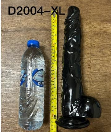 Kingkong XL Dildo 32cm - Black Medical TPE PVC