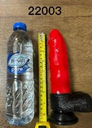 Silicone Dildo 21cm - Red Medical Silicone