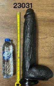 Super Huge Dildo 43cm - Black PVC