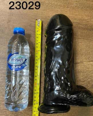 Huge Dildo 27cm - Black Medical PVC