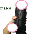 Huge Dildo 27cm - Black Medical PVC