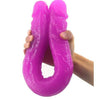 Dual Head Double Dildo 46cm - Pink Medical PVC