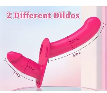 Double Head Vibrator Strap-On with Remote Control