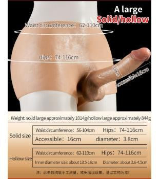 Silicone Pants with Solid Dildo Type A